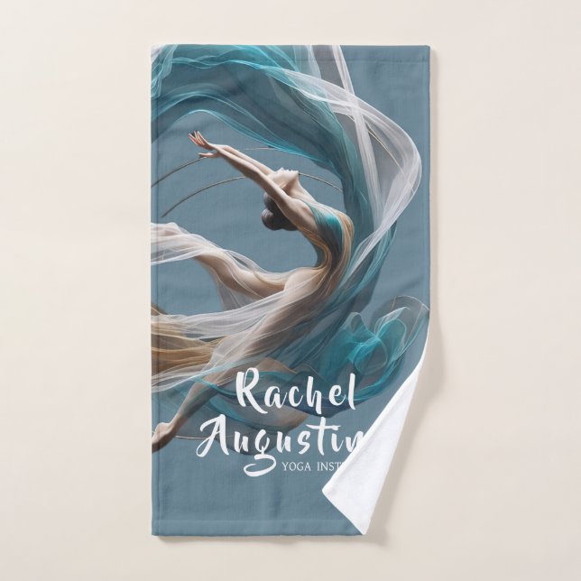 Vuelo aéreo Aire Yoga Instructor Pilates Fitness (Toalla de mano)