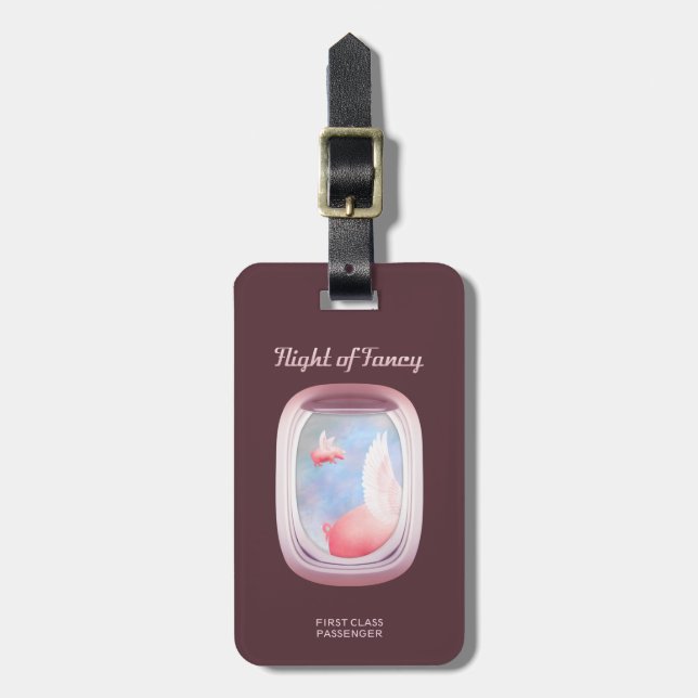 Vuelo de la etiqueta de equipaje de los cerdos de  (Frente Vertical)