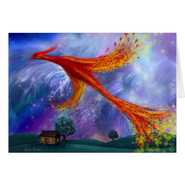 Vuelo de Phoenix en la noche (Anverso (Horizontal))