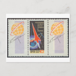 Vuelo de postales Yuri Gagarins en Vostk 1