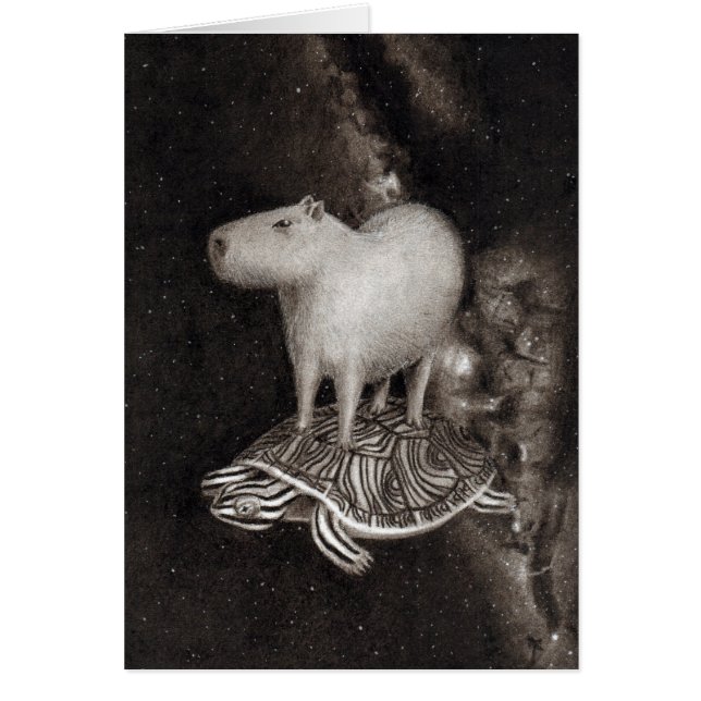 Vuelo del Capybara y de la tortuga acuática a (Frente)