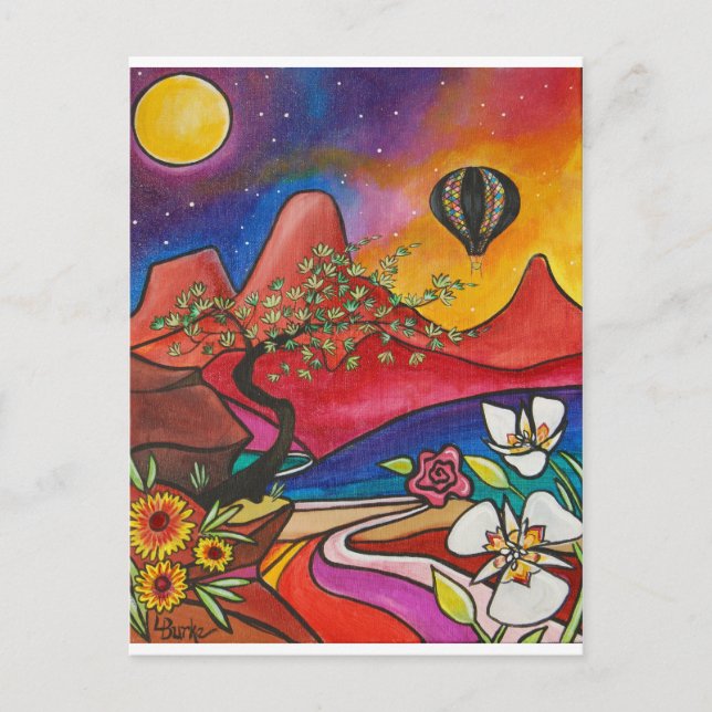 Vuelo sobre la tarjeta postal de Zion por Studio B (Anverso)