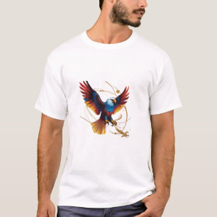 Vuelo trascendente: diseño de camiseta con águila