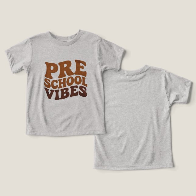 Vuelta al cole primer día de preescolar groovy (Diseño Anverso y Reverso)