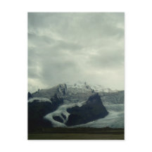 Vulcano Eyjafjallajokull con postal glaciar