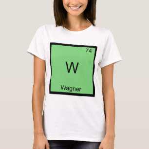 W - Camiseta divertida del símbolo del elemento d