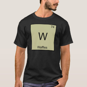 W - Camiseta divertida del símbolo del elemento d
