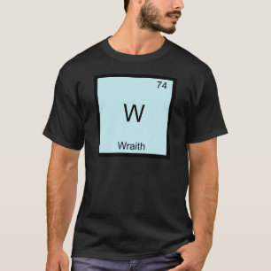 W - Espectro Camiseta divertida con símbolo de ele