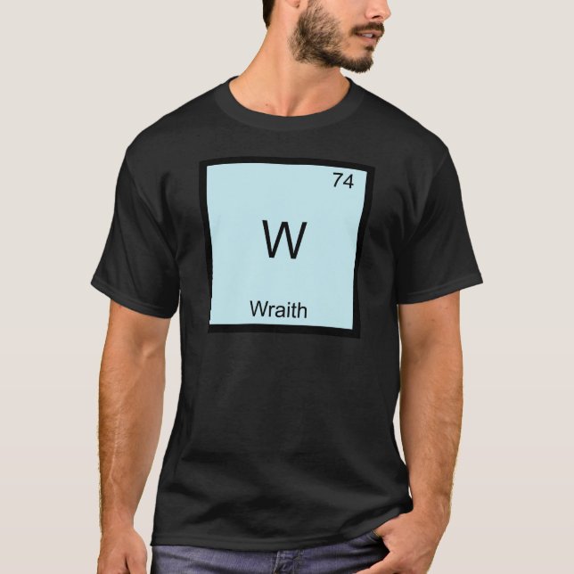 W - Espectro Camiseta divertida con símbolo de ele (Anverso)