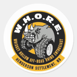 W.H.O.R.E. PEGATINA