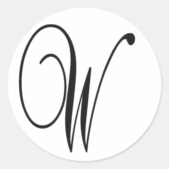 W PEGATINA (Anverso)