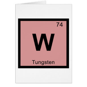 W - Química del Tungsten Símbolo de la Tabla Perió