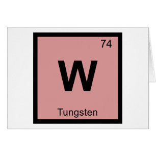 W - Química del Tungsteno Símbolo de la Tabla Peri