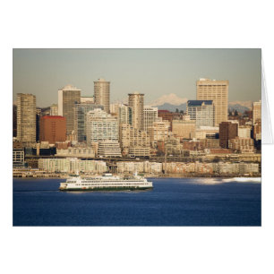 WA, Seattle, horizonte de Seattle y bahía de Ellio