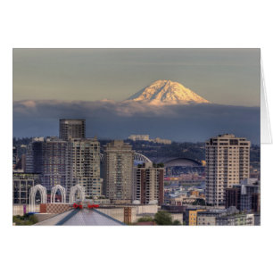WA, Seattle, Mount Rainier desde Kerry Park
