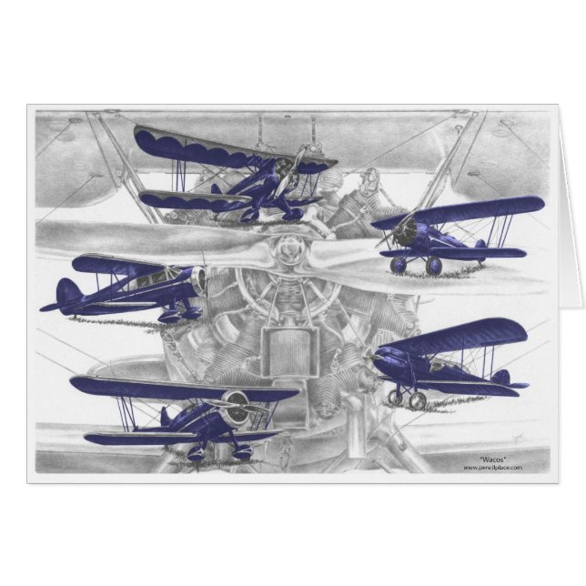 Waco Biplane (Anverso (Horizontal))