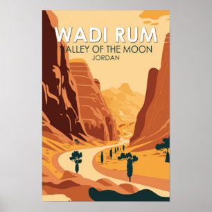 Wadi Rum Jordania Viaje Arte Vintage