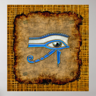 Wadjet antiguo ojo egipcio de Poster de arte de pr