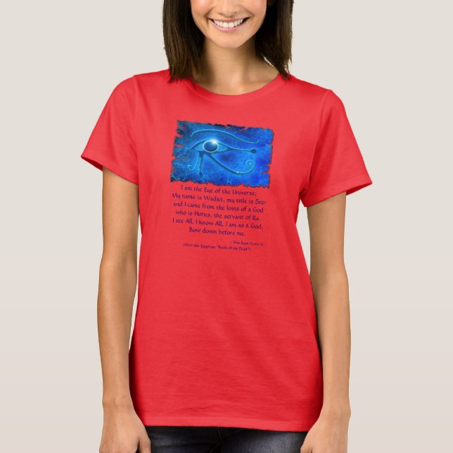 WADJET, OJO DE HORUS Camisa Destruida Egipcia (Anverso)