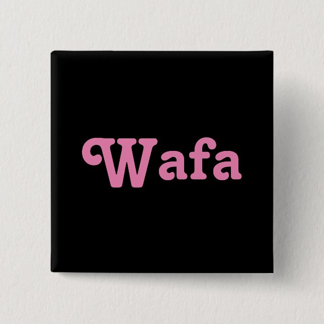 Wafa de botón (Anverso)