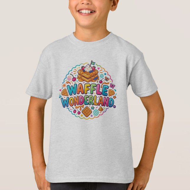 Waffle Wonderland – Camiseta de Sueños de Desayuno (Anverso)