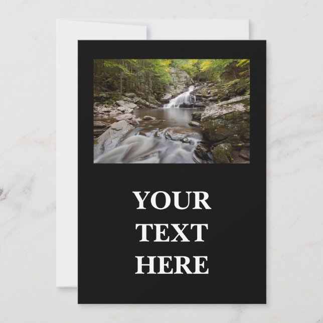 Wahconah Falls Tarjeta de agradecimiento - Dalton, (Anverso)