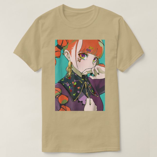 Waifu Anime Chica Camisa Estética Japonesa Otaku G (Diseño del anverso)