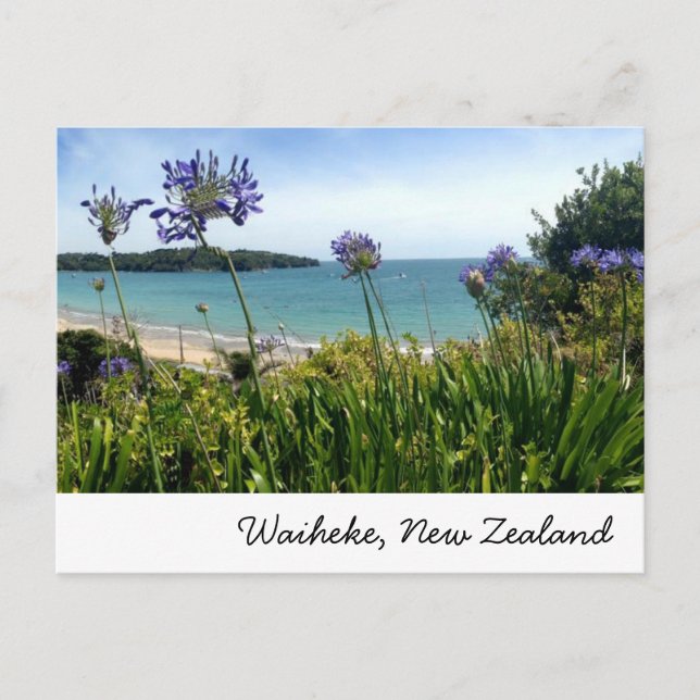 Waiheke, postal de Nueva Zelanda (Anverso)