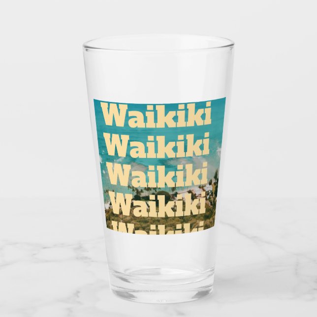 Waikiki, Honolulu, Oahu, Hawái (Anverso)