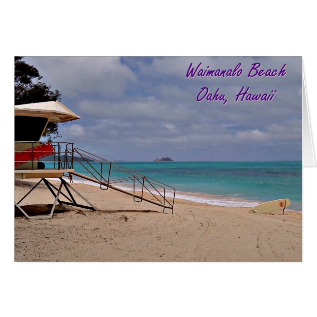 Waimanalo beach Hawaii (Anverso (Horizontal))