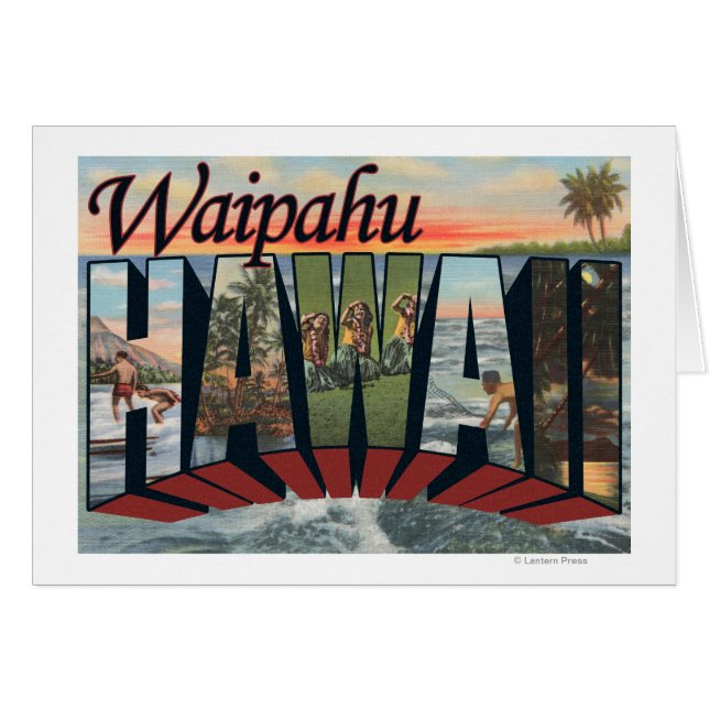 Waipahu, Hawaii - Escenas de letras grandes (Anverso (Horizontal))