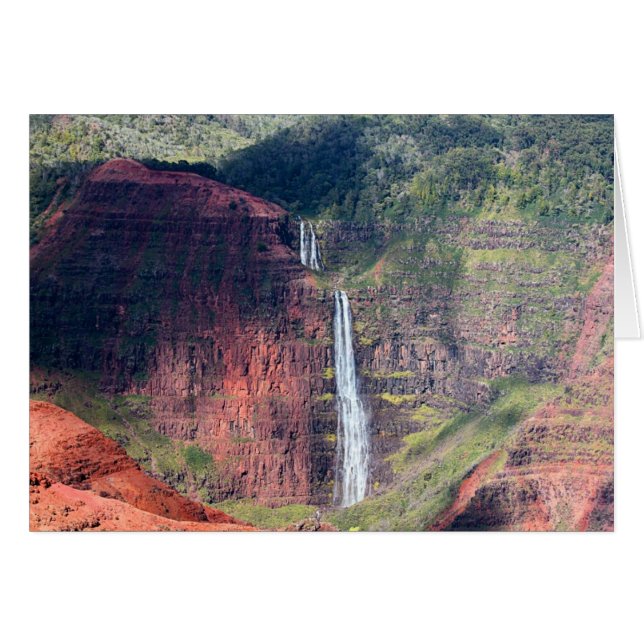 Waipoo baja en el barranco de Waimea en Kauai (Anverso (Horizontal))