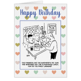 Waiter in Pub pregunta si los clientes están satis