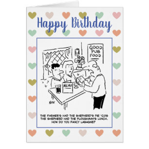 Waiter in Pub pregunta si los clientes están satis