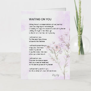 Waiting On You Love Poem Poetry 