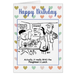 Waitress in Pub dice que la comida fue realmente d