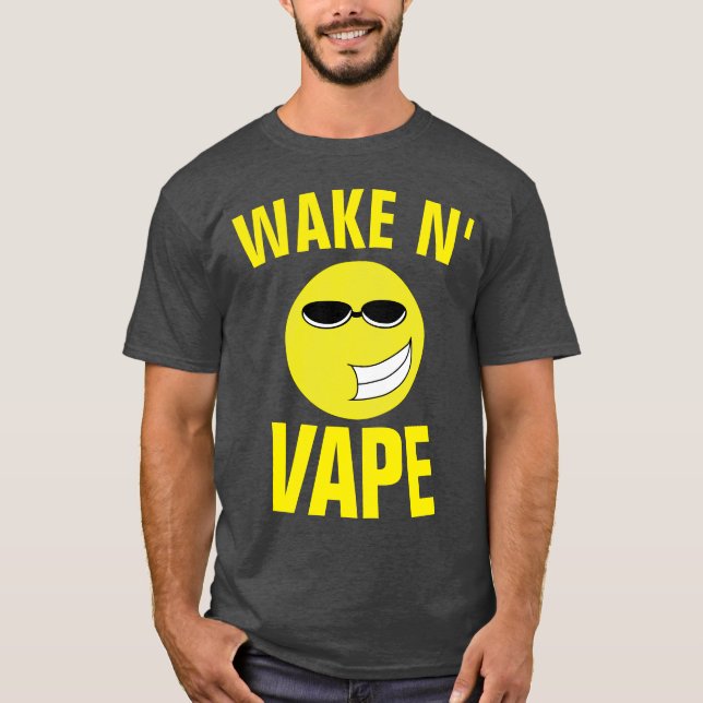 WAKE N' VAPE VAPING Camisetas (Anverso)