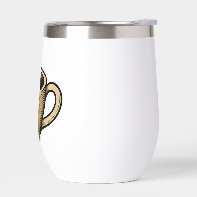 Wake Up & Watch - Surreal CoffCup Design (Izquierdo)