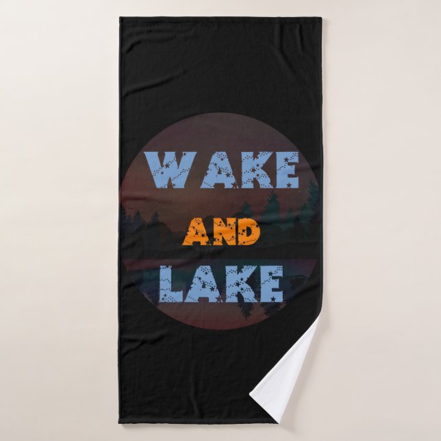 WAKE Y LAKE (Toalla de baño)