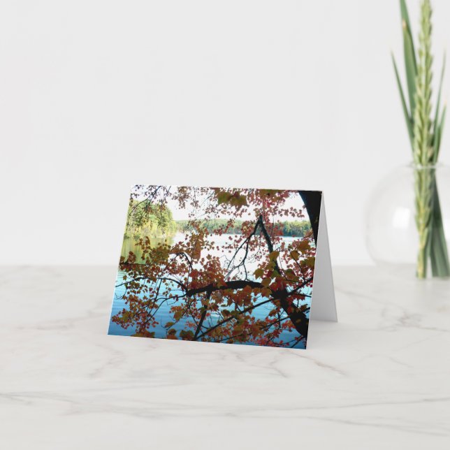 Walden Pond a través de hojas de otoño (Anverso)