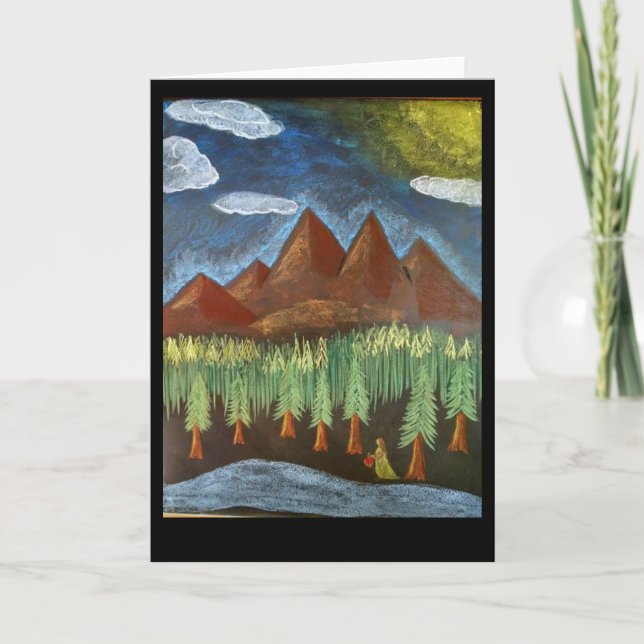 Waldorf inspiró la tarjeta del arte: Señora en las (Anverso)