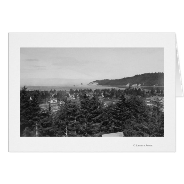 Waldport, Oregon Town View Looking West (Anverso (Horizontal))