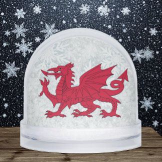 Wales Snow Globe, Welsh Flag, Dragon / Cymru