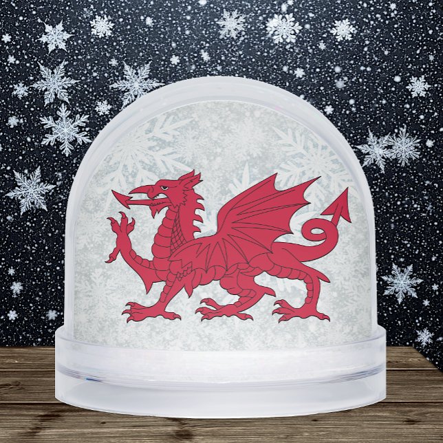 Wales Snow Globe, Welsh Flag, Dragon / Cymru (Wales Snow Globe / Cymru Red Dragon)