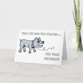 Walkies, Doggy. Tarjeta