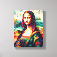WALL ART Mona Lisa Retrato de arte fino Pintura