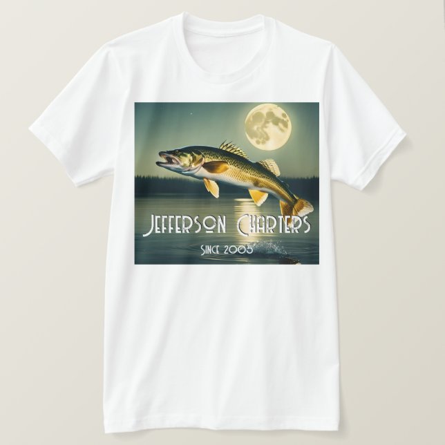 Walleye Pike, camiseta conmemorativa del agua y la (Anverso del diseño)