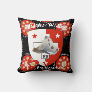 Wallis Valais Suiza Suisse almohada