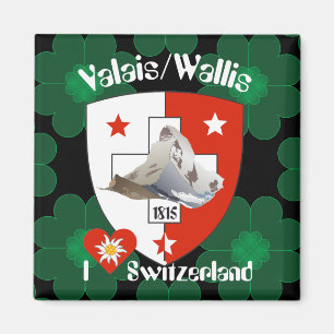 Wallis Valais Suiza Suisse imán