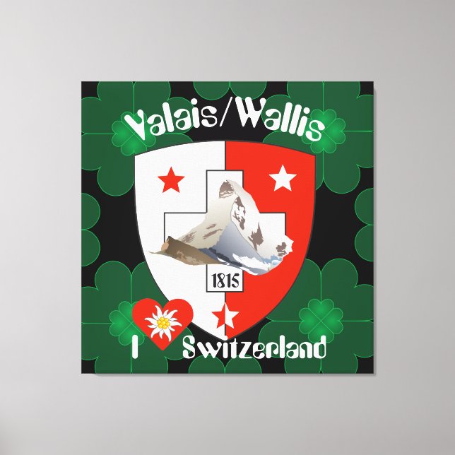 Wallis Valais Suiza Suisse lienzo (Anverso)